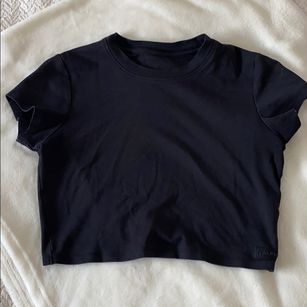 Alphalete Luxe Crop Top - XS Black